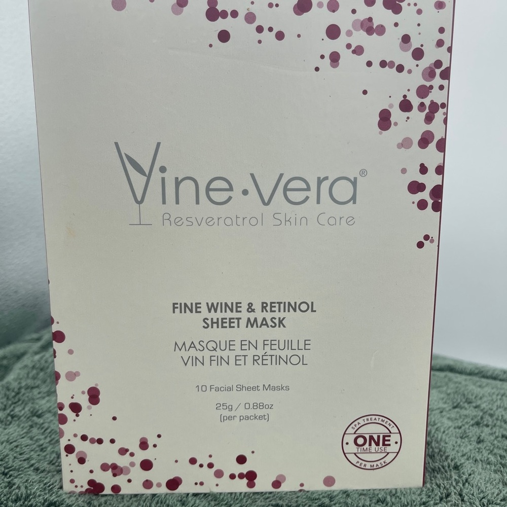 Vine Vera masks with resveratrol & retinol